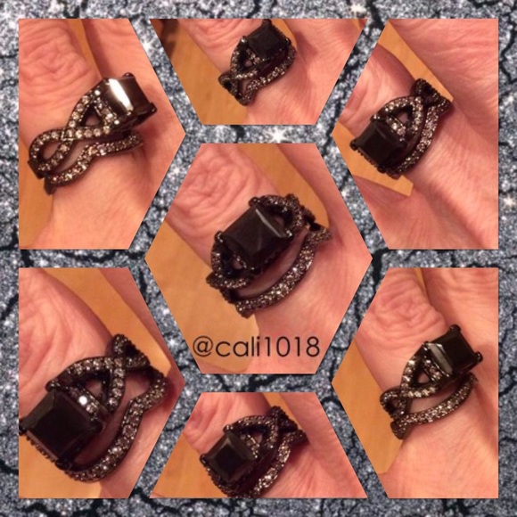 RESTOCKED🆕 2pc 2.25ct Princess Moissanite Set - Picture 2 of 4